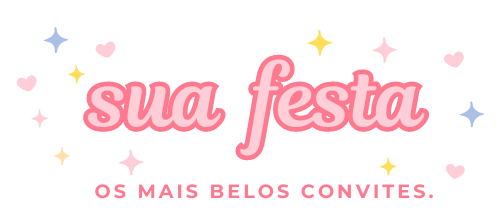 Loja Sua Festa Convites de casamento e aniversário digital personalizados para todas as ocasiões.