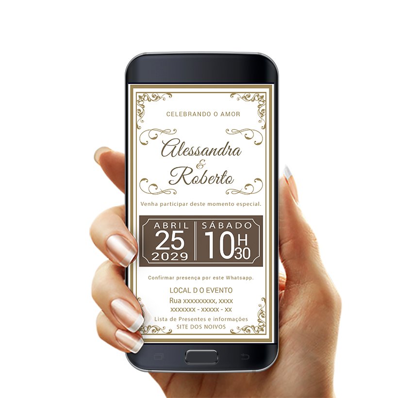 Convite de Casamento Digital WhatsApp