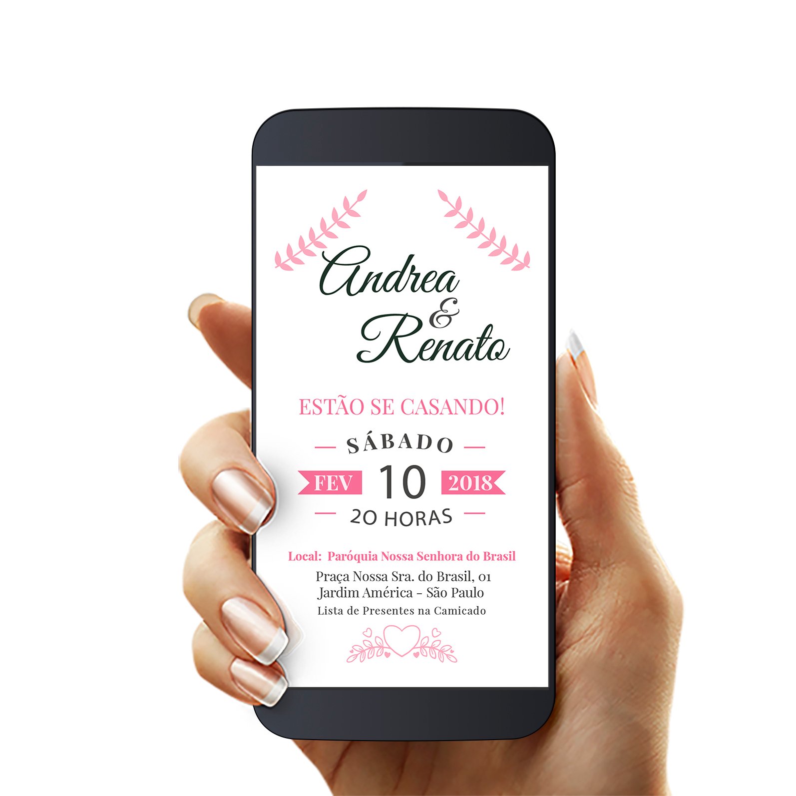Convite de Casamento Digital WhatsApp